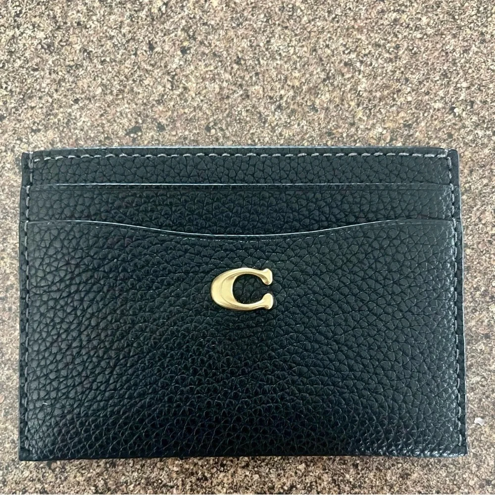 Brand New  Coach Leather Card Holder - Picture 10 of 16